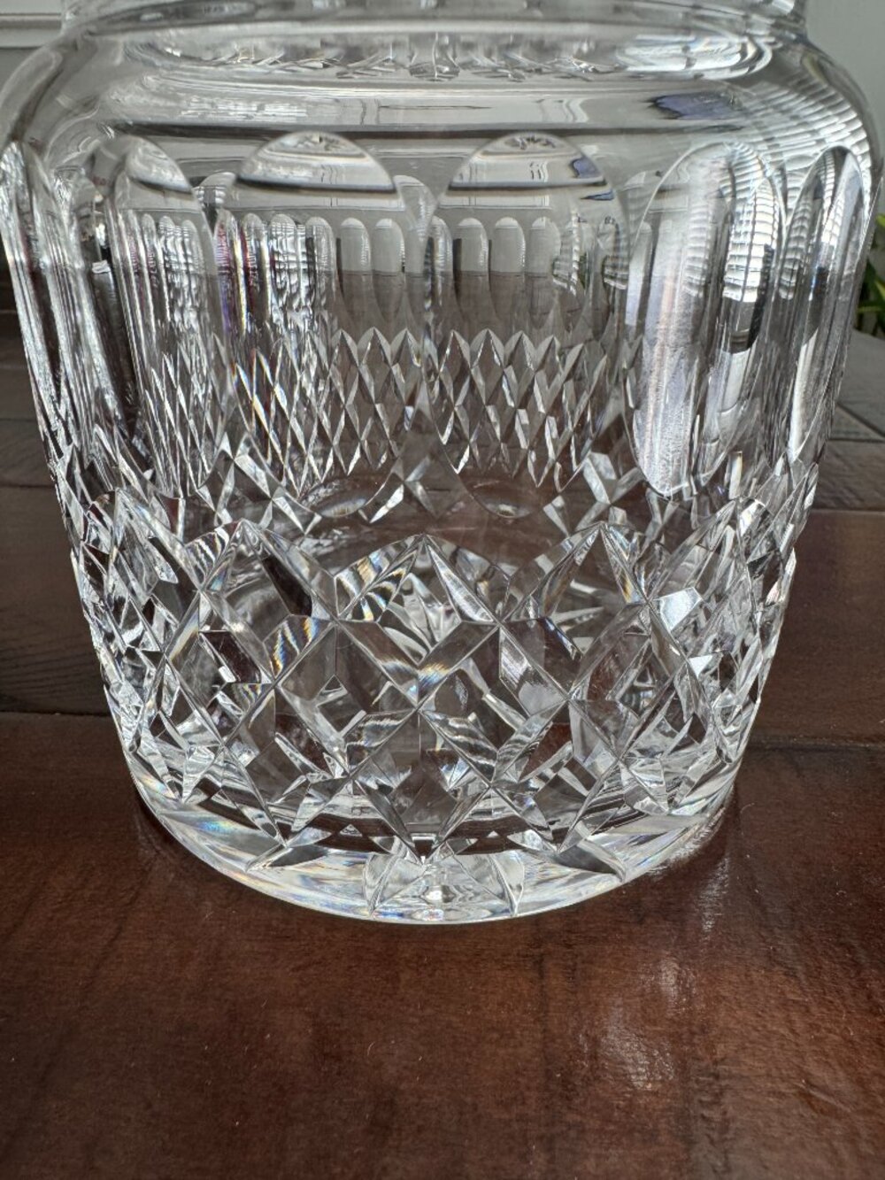Vintage Waterford Ireland “Colleen” Cut Crystal Biscuit Barrel Jar With Lid - Picture 3 of 6
